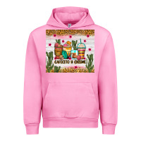 Fuchsia Pink Cafecito y chisme coffee cups Urban Hoodie - Zillion Design Studio
