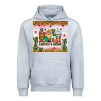 Heather Grey Cafecito y chisme coffee cups Urban Hoodie - Zillion Design Studio