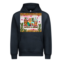 Navy Cafecito y chisme coffee cups Urban Hoodie - Zillion Design Studio