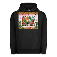 Pigment Black Cafecito y chisme coffee cups Urban Hoodie - Zillion Design Studio