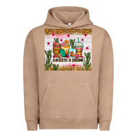 Pigment Burro Cafecito y chisme coffee cups Urban Hoodie - Zillion Design Studio
