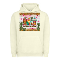Pigment Pistachio Cafecito y chisme coffee cups Urban Hoodie - Zillion Design Studio