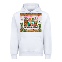 White Cafecito y chisme coffee cups Urban Hoodie - Zillion Design Studio