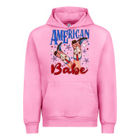Fuchsia Pink American babe 4th july Urban Hoodie - texasbilliewilder