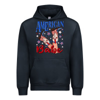 Navy American babe 4th july Urban Hoodie - texasbilliewilder