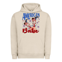 Pigment French Oak American babe 4th july Urban Hoodie - texasbilliewilder