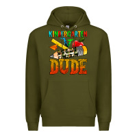 Army Green kindergarten dude Premium Hoodie - texasbilliewilder