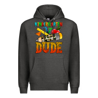 Charcoal Heather kindergarten dude Premium Hoodie - texasbilliewilder