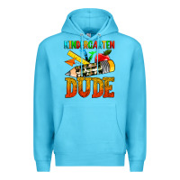 Ocean Blue kindergarten dude Premium Hoodie - texasbilliewilder