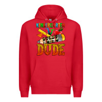 Red kindergarten dude Premium Hoodie - texasbilliewilder