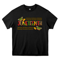 Black colorful juneteenth celebration art Heavy Core Tee - LillyAllenDesigns