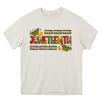 Cream colorful juneteenth celebration art Heavy Core Tee - LillyAllenDesigns