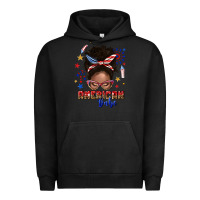 Pigment Black American babe afro messy bun Urban Hoodie - texasbilliewilder