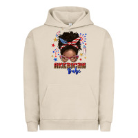 Pigment French Oak American babe afro messy bun Urban Hoodie - texasbilliewilder