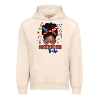 Sandshell American babe afro messy bun Urban Hoodie - texasbilliewilder