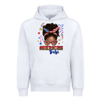 White American babe afro messy bun Urban Hoodie - texasbilliewilder