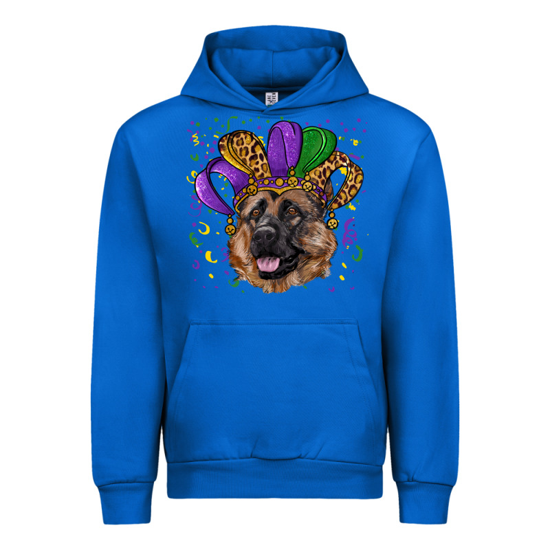 Mardi Gras Hat German Shepherd Urban Hoodie by RanaPortraitStore | Teevron