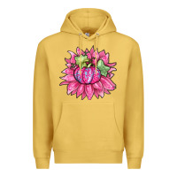 Antique Gold sunflower pumpkin breast cancer Premium Hoodie - Zillion Design Studio