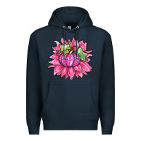Navy sunflower pumpkin breast cancer Premium Hoodie - Zillion Design Studio