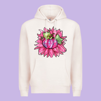 Sunflower Pumpkin Breast Cancer Premium Hoodie Designed By Zillion Design Studio