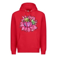 Red sunflower pumpkin breast cancer Premium Hoodie - Zillion Design Studio