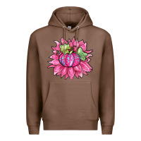 Chestnut sunflower pumpkin breast cancer Premium Hoodie - Zillion Design Studio