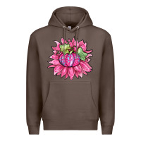 Coffee sunflower pumpkin breast cancer Premium Hoodie - Zillion Design Studio