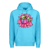 Ocean Blue sunflower pumpkin breast cancer Premium Hoodie - Zillion Design Studio