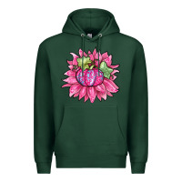 Sports Green sunflower pumpkin breast cancer Premium Hoodie - Zillion Design Studio