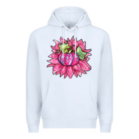 Sunflower Pumpkin Breast Cancer Premium Hoodie | Teevron