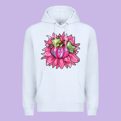 Sunflower Pumpkin Breast Cancer Premium Hoodie Designed By Zillion Design Studio