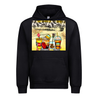 Black bus driver coffee cups Urban Hoodie - Zillion Design Studio