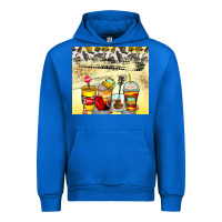 Cobalt bus driver coffee cups Urban Hoodie - Zillion Design Studio