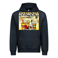 Navy bus driver coffee cups Urban Hoodie - Zillion Design Studio