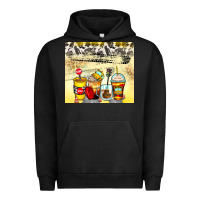 Pigment Black bus driver coffee cups Urban Hoodie - Zillion Design Studio