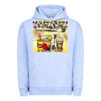 Pigment Grape Ice bus driver coffee cups Urban Hoodie - Zillion Design Studio