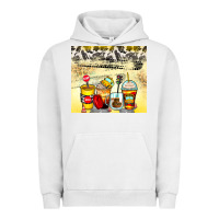 Pigment Lunar Rock bus driver coffee cups Urban Hoodie - Zillion Design Studio