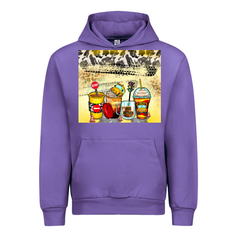 Bus Driver Coffee Cups Urban Hoodie by Zillion Design Studio | Teevron