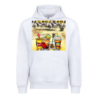 White bus driver coffee cups Urban Hoodie - Zillion Design Studio