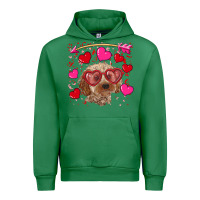 Emerald valentine's day cockapoo Urban Hoodie - RanaPortraitStore
