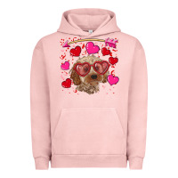Pigment Salmon valentine's day cockapoo Urban Hoodie - RanaPortraitStore