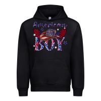 Black American boy with cowboy Urban Hoodie - texasbilliewilder