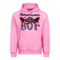 Fuchsia Pink American boy with cowboy Urban Hoodie - texasbilliewilder