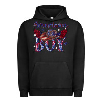 Pigment Black American boy with cowboy Urban Hoodie - texasbilliewilder