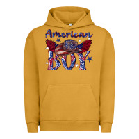 Pigment Peanut Butter American boy with cowboy Urban Hoodie - texasbilliewilder