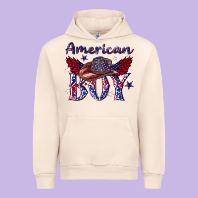 Urban Hoodie American boy with cowboy