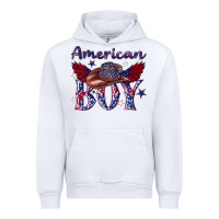 White American boy with cowboy Urban Hoodie - texasbilliewilder