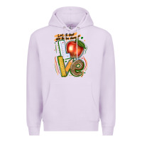 Lilac let all that you do be done in love Premium Hoodie - texasbilliewilder