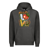 Charcoal Heather let all that you do be done in love Premium Hoodie - texasbilliewilder