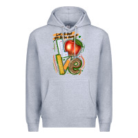Heather Grey let all that you do be done in love Premium Hoodie - texasbilliewilder